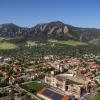 Aerial photo of CU Boulder campus