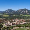 aerial view of CU Boulder campus