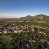 Aerial view of the CU Boulder campus