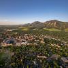 Aerial photo of CU Boulder