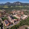 CU Boulder campus aerial