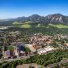 Aerial shot of CU Boulder campus