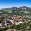Aerial photo of CU Boulder campus
