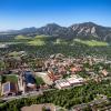 Aerial photo of CU Boulder campus
