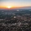 Sun rises over the horizon in Boulder