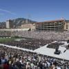 2018 commencement ceremony on Folsom Field