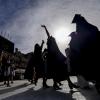 2018 graduates process onto Folsom Field