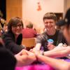 Students enjoying an event on campus
