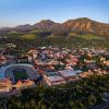 Aerial photo of CU Boulder Campus (Photo by Glenn Asakawa/University of Colorado)