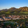 Aerial view of CU Boulder