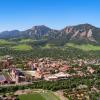 2021 aerials of Boulder and CU Boulder campus. (Photo by Glenn Asakawa/University of Colorado)