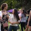 Students outside on campus