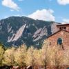 Scenic view of campus and the Flatirons