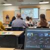 Natural Hazards Center Director Lori Peek speaks at a workshop