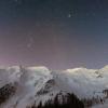 Mountains and night sky