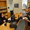 A student using the University Libraries
