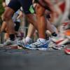 Photo of group of people running