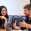 Students interacting