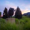 A scenic image of the Ralphie statue