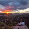 Students watch sunrise from Flagstaff lookout