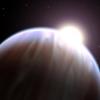 A star called HD 189733b located about 64.5 lightyears from our solar system shines on a planet about the size of Jupiter.