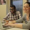  Student working with faculty advisor