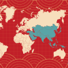 World map highlighting Asia