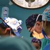 Stock image of a surgery team