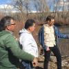  3 men standing on the edge of a river in the San Luis Valley