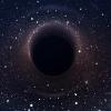 Black hole in deep space