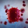 3D illustration of human immunodeficiency virus