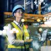 stock image of an engineer in the field