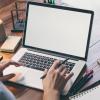 Person working on laptop