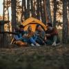 Group of friends camping