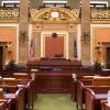 A courtroom inside the Supreme Court building