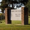 Columbine High School entrance sign