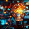 lightbulb and AI illustration