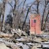 Wreckage of a home burned in the Marshall Fire