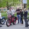 People participate in an alternative fuel vehicle ride-n-drive expo