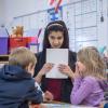 Anisha Span teaches young children in a classroom