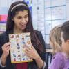 Anisah Spah teaching to elementary students