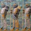 Glazed brick wall featuring Achaemenid archers 