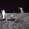 Buzz Aldrin on the moon