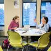 Student tutoring another student as part of the ASAP Tutoring program