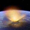 Illustration of asteroid impact from 66 billion years ago
