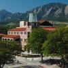 ATLAS Center on campus with Flatirons in background