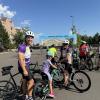 David Beaver (left) and daughter Brenna at the Buffalo Bicycle Classic