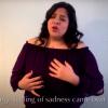Berenice Carrera sings on screen for Béatrice et Bénédict