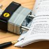 document with padlock