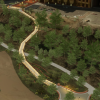 Rendering of new pedestrian bridge